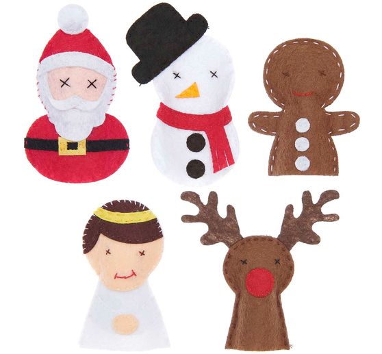 Craft kit finger puppets "Christmas"