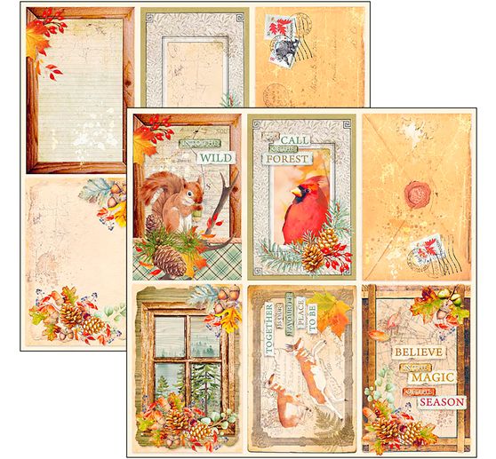 Scrapbook paper "Into the Wild"