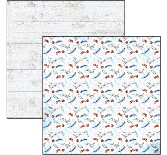 Scrapbookový papír "Zimní cesta"