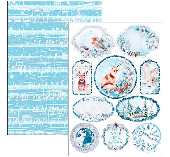 Paper set "Winter Journey"