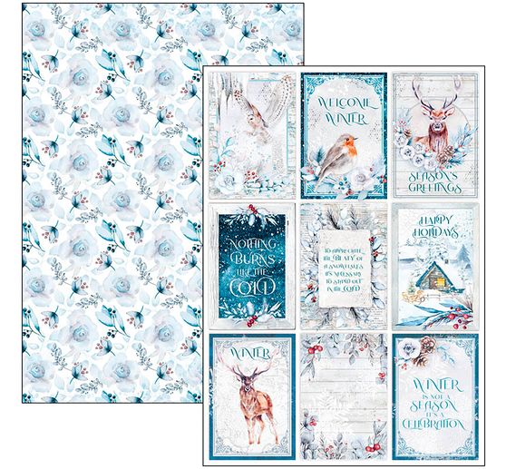 Paper set "Winter Journey"