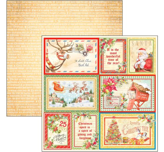 Scrapbookový papír "Dear Santa"