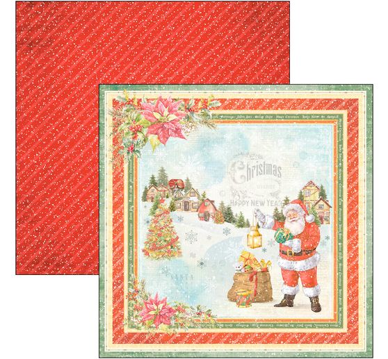Scrapbookový papír "Dear Santa"