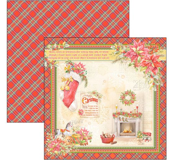 Scrapbookový papír "Dear Santa"