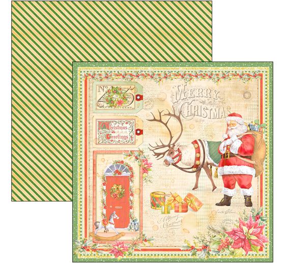 Scrapbookový papír "Dear Santa"