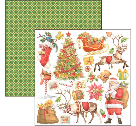 Scrapbookový papír "Dear Santa"