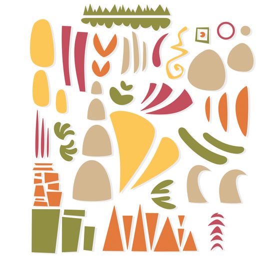 Výseková šablona Sizzix Thinlits "Infinite Doodles #1"