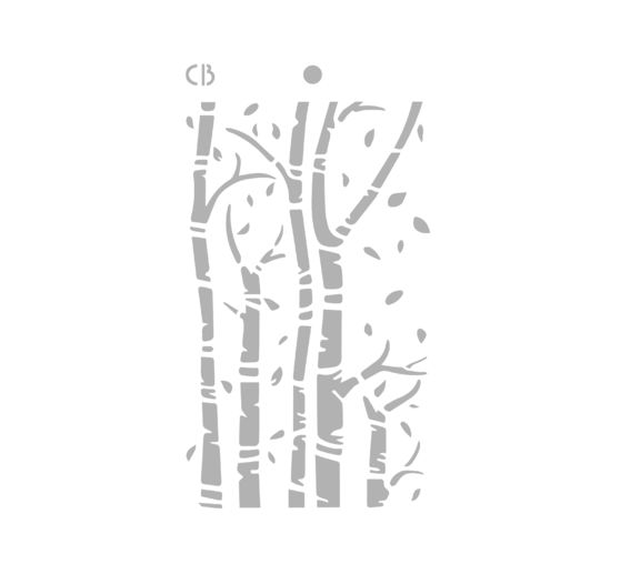 Stencil "Birch trees"