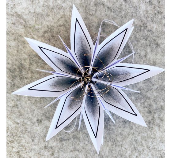 Silikonové razítko pro skládací hvězdu medium "Merry Christmas"