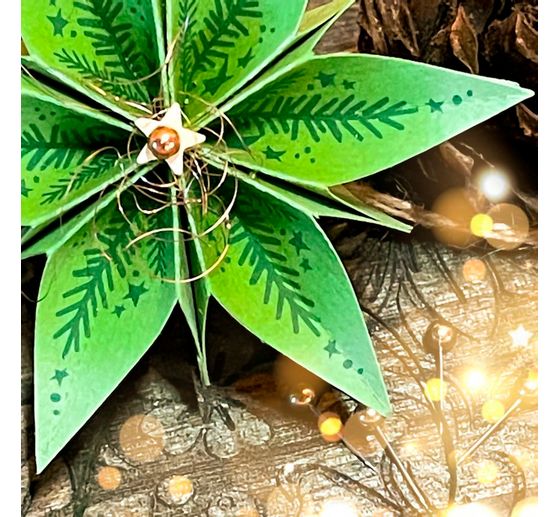 Silikonové razítko pro skládací hvězdu "Vánoce"