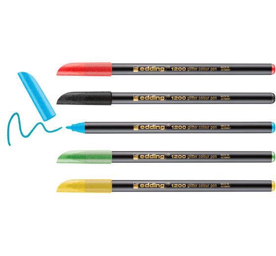 edding 1200 třpytivých fixů s vláknovým hrotem "Basic"