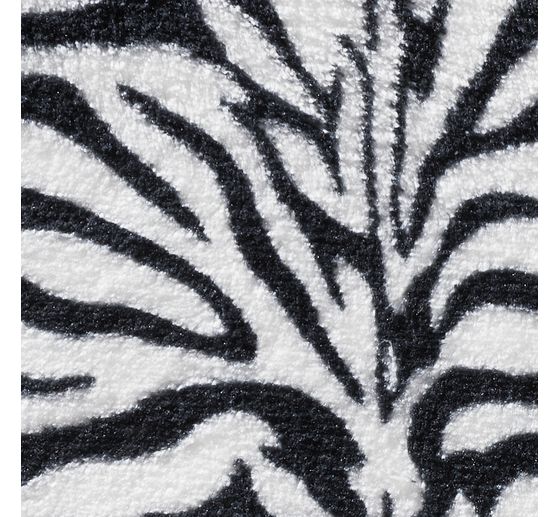 Fleece fabric "Animal fur Zebra"
