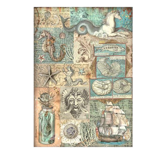 Motif straw silk assortment "Songs of the Sea"