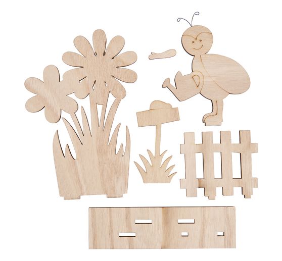 Dřevěná stavebnice VBS "Posel jara na plotě zahrady"
