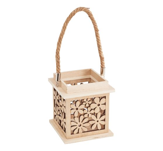 VBS Lantern "Flowers", Plywood veneered