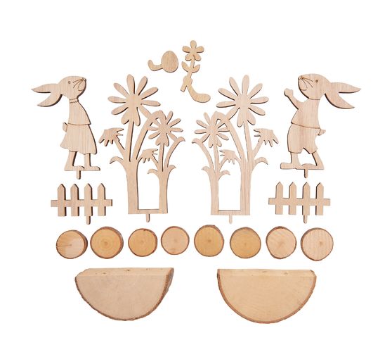 VBS Wooden building kit "Racing Easter bunnies"