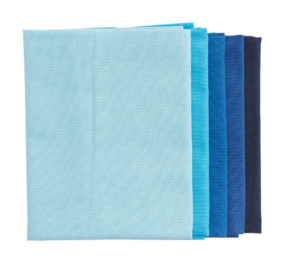 Fabric package patchy uni "Light Blue Navy"