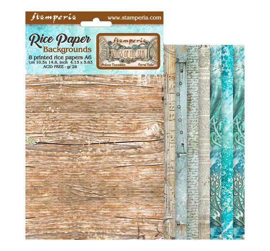 Slámová hedvábí s motivem "Písně moře"