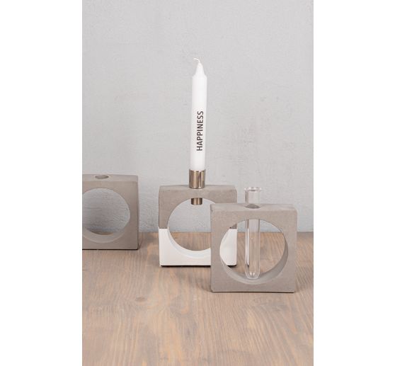 Silicone casting moulds "Vase square with circle"