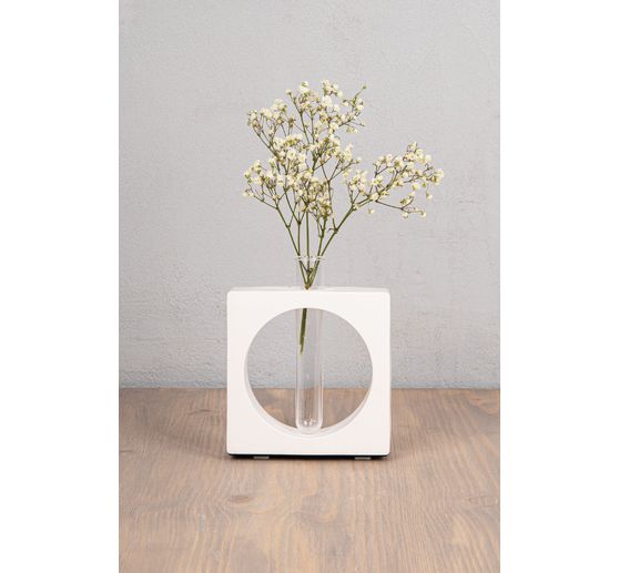 Silicone casting moulds "Vase square with circle"