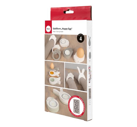 Silicone casting moulds "Happy Egg"