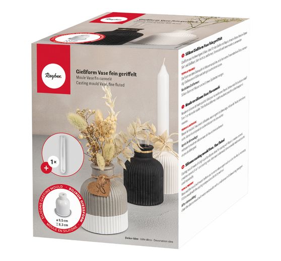 Casting mould "Vase fine fluted"