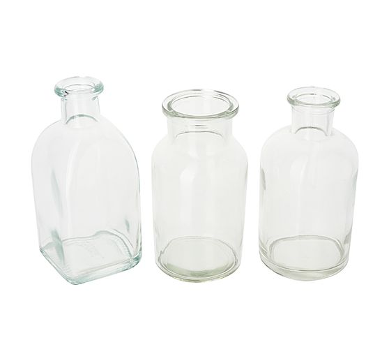 Wire basket with 6 glass bottles