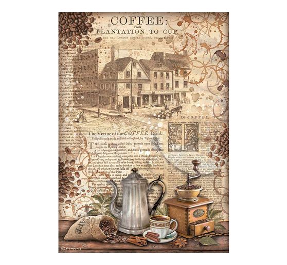 Motif straw silk assortment "Coffee and Chocolate"