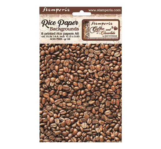 Motif straw silk silk backgrounds "Coffee and Chocolate"