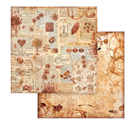 Scrapbook block "Coffee and Chocolate - Backgrounds"