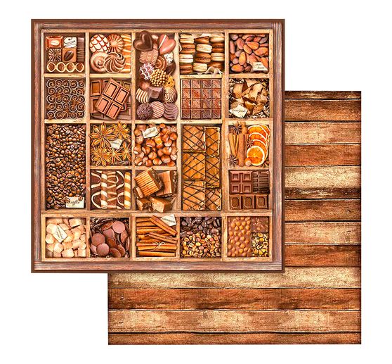 Scrapbook block "Coffee and Chocolate"