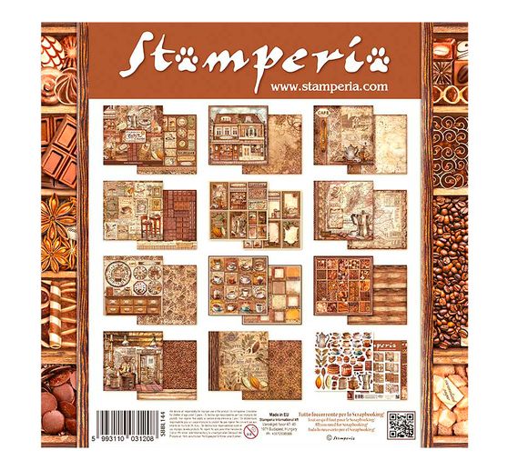 Scrapbook block "Coffee and Chocolate"