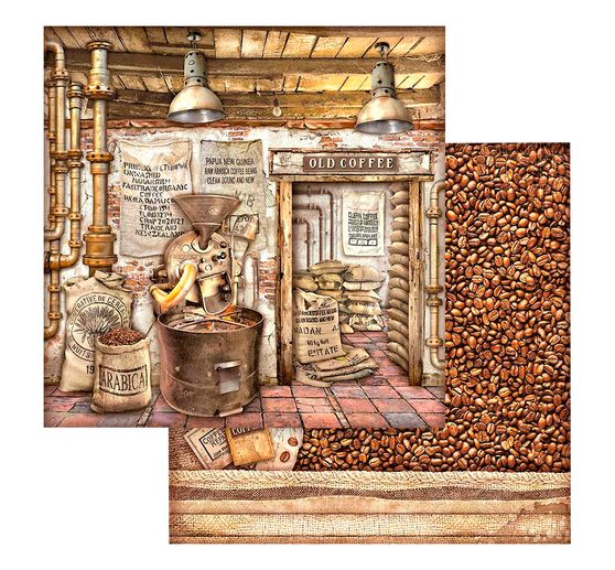 Scrapbook block "Coffee and Chocolate"