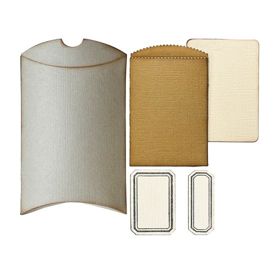 Sizzix Thinlits V&yacute;sekov&aacute; &scaron;ablona "Pillow Box + Bag by Tim Holtz"