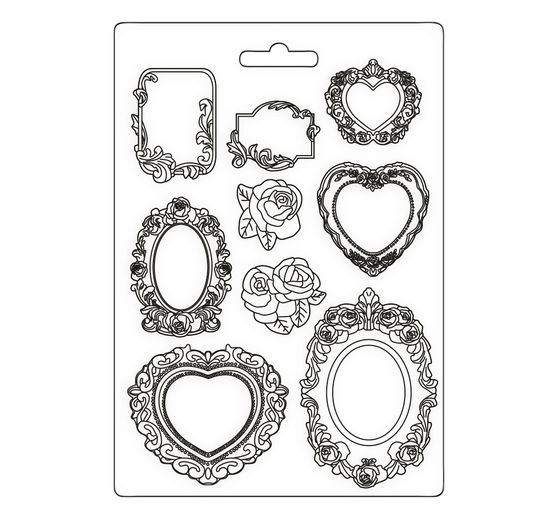 Casting mould "Precious - picture frame roses"