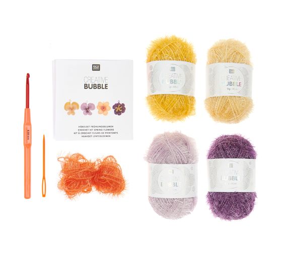 Rico Design Kreativní háčkovací sada "Jarní květiny"