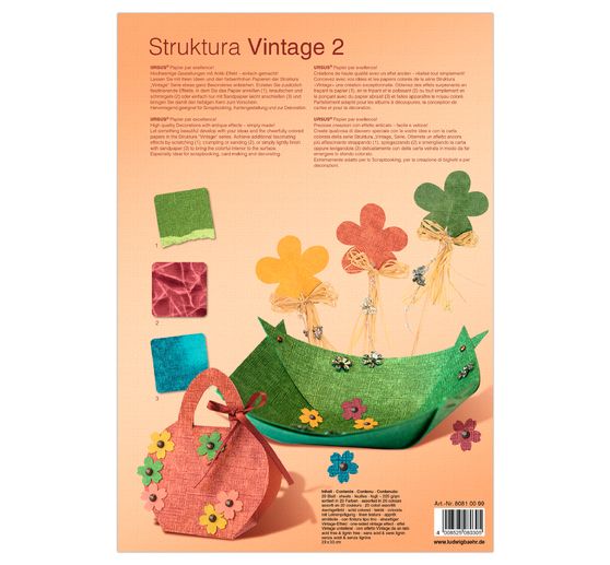 Paper set "Struktura Vintage 2", Earthy Colors