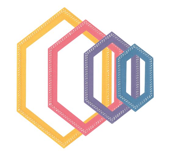 Výseková šablona Sizzix Framelits "Hexagons by Stacey Park"