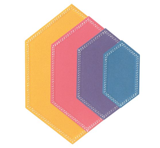 Výseková šablona Sizzix Framelits "Hexagons by Stacey Park"