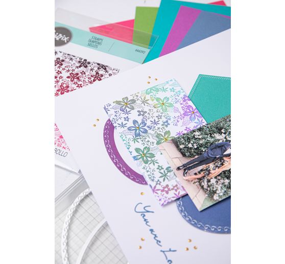 Průhledné razítko Sizzix "Petals by Stacey Park"