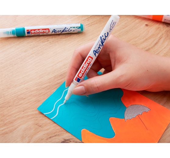 edding 5300 Acrylic "Acrylic marker - fine", set of 5