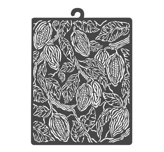 Šablona "Káva a čokoláda - kakaové boby"