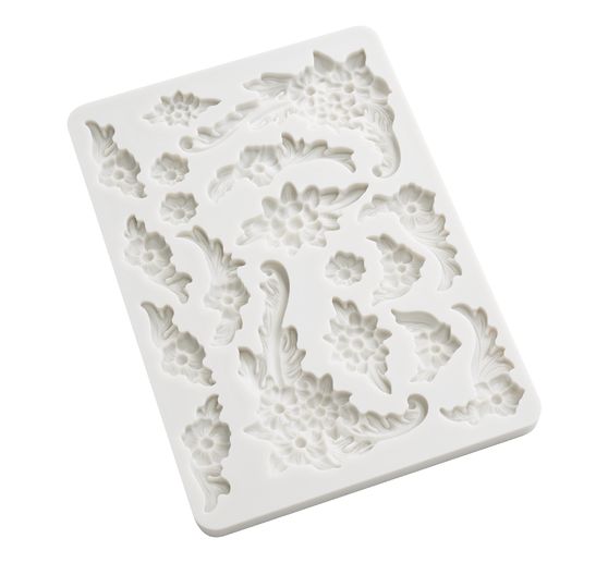 Silicone mould "Precious - Flower ornaments"