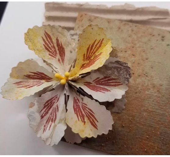 Silikonové razítko na skládání květin "Malva"