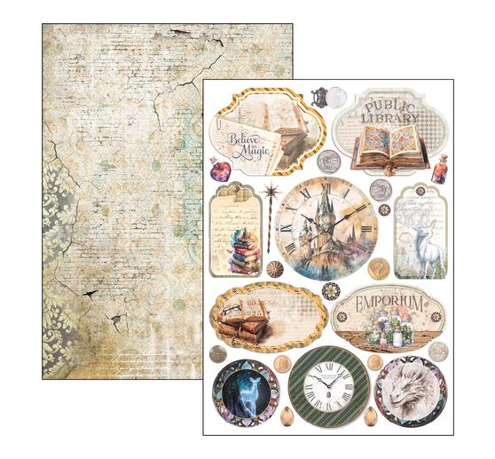 Paper set "Wizard Academy"