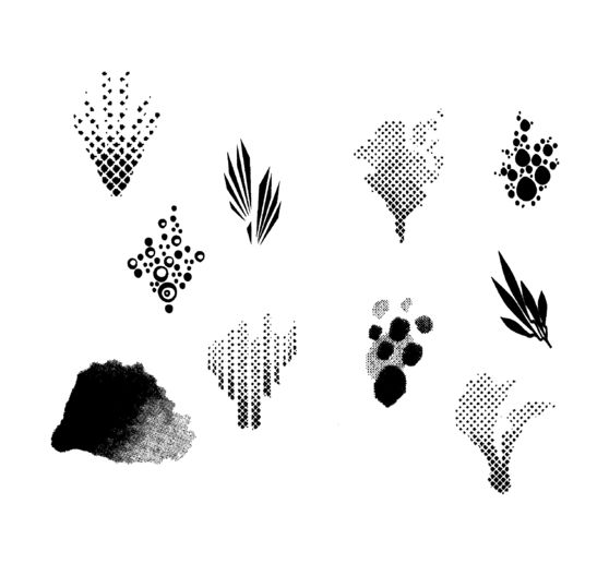 Silikonové razítko na skládání květin "Malva"