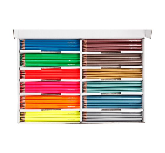 Barevné tužky Colortime "Metallic & Neon", olovo 3 mm