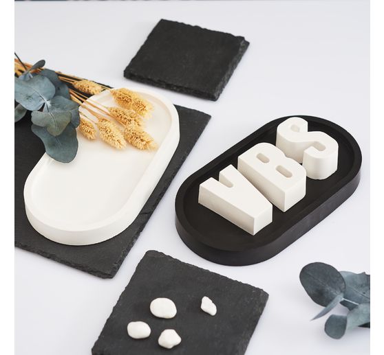 Silicone casting mould "Coaster oval"