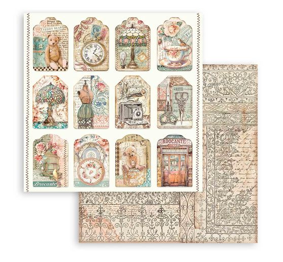 Scrapbook block "Brocante Antiques"