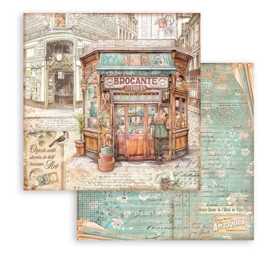 Scrapbook block "Brocante Antiques"